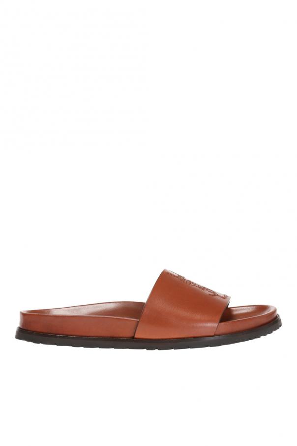 Jimmy logo slide sandal saint laurent sale